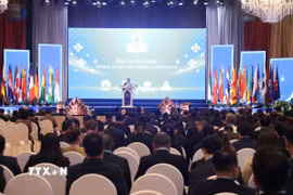 Quang cảnh phiên khai mạc của hội nghị. (Ảnh: Minh Hưng/TTXVN)