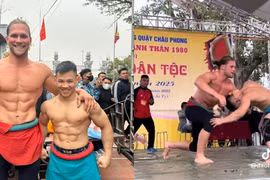 Võ sỹ nước ngoài được ví như "Thor", tung hoành sới vật làng Triều Khúc là ai?