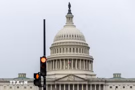 Tòa nhà Quốc hội Mỹ tại Washington D.C. (Nguồn: THX/TTXVN)