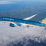 Máy bay của Hãng hàng không Vietnam Airlines. (Ảnh: PV/Vietnam+)