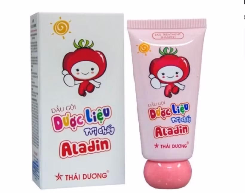 Sản phẩm Dầu gội dược liệu sạch chấy Aladin. 