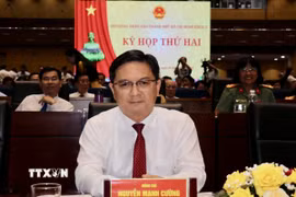 Ông Nguyễn Mạnh Cường, Trưởng Ban Tuyên giáo và Dân vận Thành phố Hồ Chí Minh, được bầu giữ chức Phó Chủ tịch Ủy ban Nhân dân Thành phố khóa X, nhiệm kỳ 2021-2026. (Ảnh: Thanh Vũ/TTXVN)