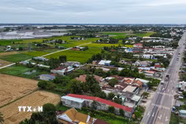 Cao tốc Thành phố Hồ Chí Minh-Mộc Bài sẽ kết nối vào Quốc lộ 22 thuộc tỉnh Tây Ninh. (Ảnh: Giang Phương/TTXVN)
