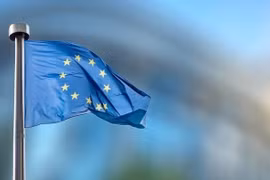 Cờ của Liên minh châu Âu (EU). (Nguồn: IRNA/TTXVN)