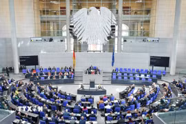 Quang cảnh một phiên họp Quốc hội Liên bang Đức ở Berlin. (Nguồn: THX/TTXVN)