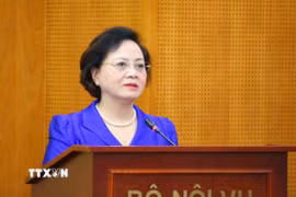 Bộ trưởng Nội vụ Phạm Thị Thanh Trà. (Nguồn: TTXVN phát)