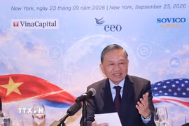 Tổng Bí thư, Chủ tịch nước Tô Lâm dự tọa đàm với lãnh đạo định chế tài chính, quỹ đầu tư Hoa Kỳ. (Ảnh: Thống Nhất/TTXVN)