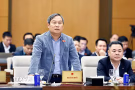 Chủ tịch Ủy ban Nhân dân thành phố Hà Nội Vũ Đại Thắng. (Ảnh: Doãn Tấn/TTXVN)