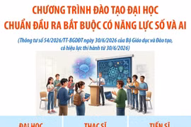 Chương trình đào tạo đại học: Chuẩn đầu ra bắt buộc có năng lực số và AI
