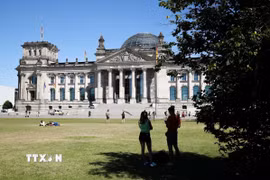 Tòa nhà Quốc hội Đức tại thủ đô Berlin. (Ảnh: THX/TTXVN)