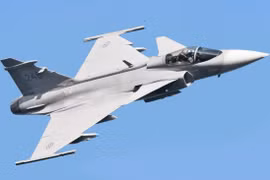 Một chiếc JAS-39 Gripen thuộc Không quân Thụy Điển. (Nguồn: wikipedia)