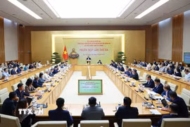 Phiên họp lần thứ ba của Ban Chỉ đạo phát triển kinh tế tư nhân. (Ảnh: Dương Giang/TTXVN)