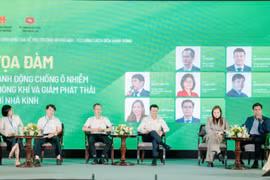 Tọa đàm “Hành động chống ô nhiễm không khí và giảm phát thải khí nhà kính” diễn ra trong khuôn khổ Diễn đàn quốc gia về Môi trường và Khí hậu 2026. (Nguồn: Vietnam+)