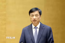 Đồng chí Nguyễn Duy Ngọc, Ủy viên Bộ Chính trị, Bí thư Trung ương Đảng,Trưởng ban Tổ chức Trung ương quán triệt Chuyên đề “Những nội dung trọng tâm, cốt lõi Nghị quyết của Bộ Chính trị về phát huy tính tiên phong, gương mẫu, tinh thần đổi mới, dám nghĩ, dám làm, dám chịu trách nhiệm của đội ngũ cán bộ, đảng viên trong kỷ nguyên mới.” (Ảnh: Phương Hoa/TTXVN)