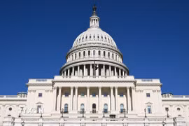 Tòa nhà Quốc hội Mỹ tại Washington, D.C. (Ảnh: THX/TTXVN phát)
