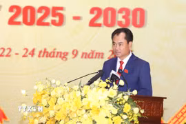 Ông Trịnh Việt Hùng giữ chức Bí thư Tỉnh ủy Lào Cai. (Ảnh: Vũ Hoàng Giang/TTXVN)