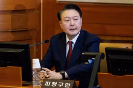 Tổng thống Hàn Quốc Yoon Suk Yeol tại Tòa án Hiến pháp ở Seoul ngày 23/1/2025. (Nguồn: THX/TTXVN)