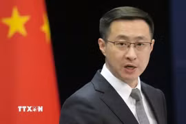 Người phát ngôn Bộ Ngoại giao Trung Quốc Lâm Kiếm. (Ảnh: Kyodo/TTXVN)