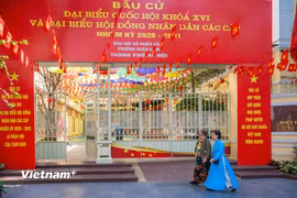 Cuộc bầu cử đại biểu Quốc hội khóa XVI và Hội đồng Nhân dân các cấp nhiệm kỳ 2026-2031 là dấu mốc đặc biệt cho một giai đoạn phát triển mới. (Ảnh: Minh Sơn/Vietnam+)