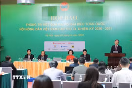 Quang cảnh họp báo. (Ảnh: Lê Đông/TTXVN)