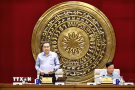 Chủ tịch Quốc hội Trần Thanh Mẫn phát biểu. (Ảnh: Doãn Tấn/TTXVN)