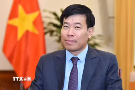 Ủy viên Trung ương Đảng, Phó Bí thư Thường trực Đảng ủy Bộ, Thứ trưởng Bộ Ngoại giao Nguyễn Mạnh Cường. (Ảnh: TTXVN phát)