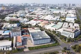 Một góc Khu chế xuất Tân Thuận, Thành phố Hồ Chí Minh. (Ảnh: Trung Tuyến/TTXVN)