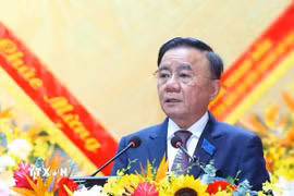 Ông Trần Cẩm Tú, Ủy viên Bộ Chính trị, Thường trực Ban Bí thư phát biểu chỉ đạo Đại hội. (Ảnh: Phương Hoa/TTXVN)