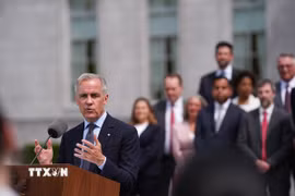 Thủ tướng Canada Mark Carney. (Ảnh: THX/TTXVN)