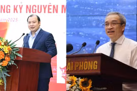 Hai Thứ trưởng Bộ Văn hóa, Thể thao và Du lịch: ông Lê Hải Bình (trái) và ông Phan Tâm. (Nguồn: TTXVN)