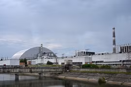 Nhà máy hạt nhân Chernobyl ở Pripyat, Ukraine. (Nguồn: AFP/TTXVN)