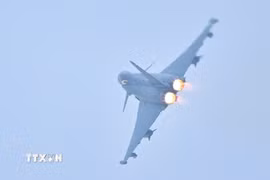 Máy bay chiến đấu Eurofighter Typhoon của Không lực Đức. (Ảnh minh họa: PAP/TTXVN)