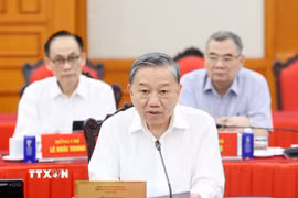 Tổng Bí thư Tô Lâm phát biểu. (Ảnh: Thống Nhất/TTXVN)