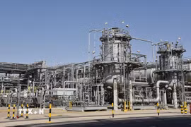 Cơ sở lọc dầu ở Dammam, Saudi Arabia. (Ảnh: THX/TTXVN)