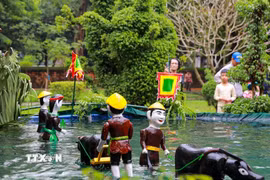 Rối nước. (Ảnh: Khánh Hòa/TTXVN)