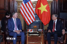 Tổng Bí thư, Chủ tịch nước Tô Lâm tiếp Đại sứ Jamieson Greer, Đại diện Thương mại Hoa Kỳ (USTR). (Ảnh: Thống Nhất/TTXVN)