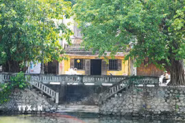 Một góc phố cổ Gia Hội nhìn từ sông Đông Ba, phường Phú Xuân, thành phố Huế. (Ảnh: Nguyên Lý/TTXVN)