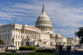 Tòa nhà Quốc hội Mỹ ở Washington, D.C. (Nguồn: THX/TTXVN)