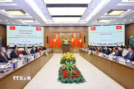 Phiên họp lần thứ nhất Ủy ban hợp tác giữa Quốc hội Việt Nam và Nhân đại toàn quốc Trung Quốc ngày 31/8/2025 tại Hà Nội. (Ảnh: Doãn Tấn/TTXVN)