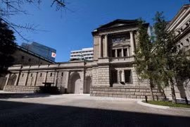 Trụ sở Ngân hàng trung ương Nhật Bản (BOJ) ở Tokyo. (Ảnh: AFP/TTXVN)