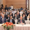 Đại diện các cơ quan ngoại giao trong nước và quốc tế tham dự buổi họp báo. (Ảnh: An Đăng/TTXVN)