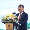 Thứ trưởng Thường trực Bộ Ngoại giao Nguyễn Minh Vũ phát biểu khai mạc Hội thảo. (Ảnh: Thành Long)