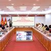 Toạ đàm "Những nội dung cốt lõi của ngoại giao Việt Nam và cách thức xử lý các vấn đề nóng trong lĩnh vực ngoại giao đối ngoại." (Ảnh: An Đăng/TTXVN)