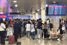 Sân bay Tân Sơn Nhất đón lượng khách đông trong ngày đầu làm việc năm mới. (Ảnh: PV/Vietnam+)