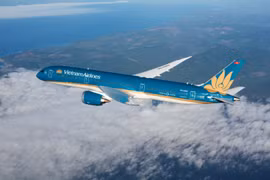 Máy bay của Hãng hàng không Vietnam Airlines. (Ảnh: PV/Vietnam+)
