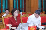 Đồng chí Vũ Việt Trang, Ủy viên Ban Thường vụ Đảng ủy các cơ quan Đảng Trung ương, Bí thư Đảng ủy, Tổng Giám đốc Thông tấn xã Việt Nam, Phó trưởng Ban Tuyên giáo Trung ương dự hội nghị. (Ảnh: Phương Hoa/TTXVN)