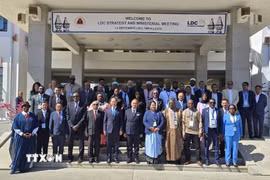 Các đại biểu tại Hội nghị cấp Bộ trưởng LDC về biến đổi khí hậu ở Thủ đô Dili, Timor-Leste. (Ảnh: TTXVN phát)