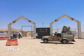 Một cửa khẩu ở biên giới Iraq-Iran. (Ảnh: AFP/TTXVN)