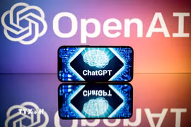 Biểu tượng công cụ ChatGPT của OpenAI. (Ảnh: AFP/TTXVN)