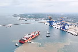 Cảng biển quốc tế Vizhinjam. (Ảnh: newindianexpress)